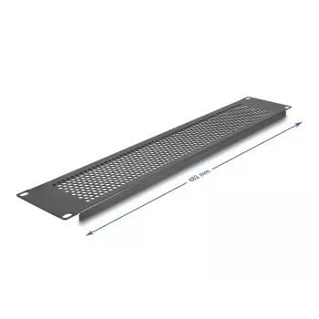 DeLOCK 67036 Juodas metalinis užpildymo skydelis 88 mm plotis 11 mm aukštis