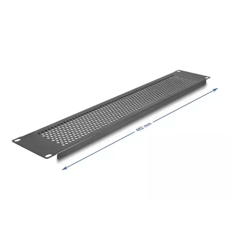 DeLOCK 67036 Juodas metalinis užpildymo skydelis 88 mm plotis 11 mm aukštis