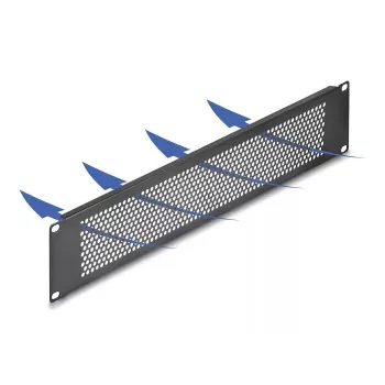 DeLOCK 67036 Juodas metalinis užpildymo skydelis 88 mm plotis 11 mm aukštis