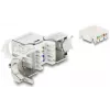 Keystone modulis DELOCK RJ45 lizdas į LSA Cat.8.1 ekranuotas su fiksavimo spaustuku ir dulkių dangteliu