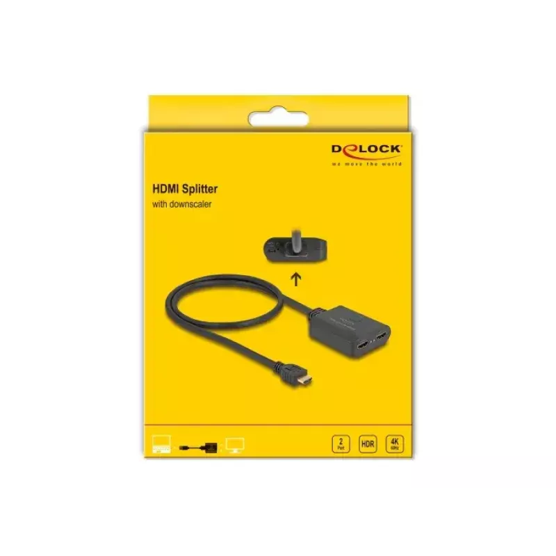 DeLOCK HDMI skirstytuvas 1 x HDMI į 2 x HDMI 4K 60 Hz