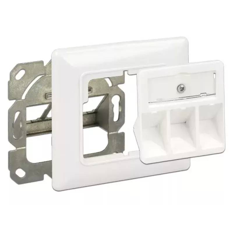 RJ-45 lizdo kištukinė rozetė DeLOCK 86194 sidabrinė balta