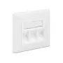 RJ-45 lizdo kištukinė rozetė DeLOCK 86194 sidabrinė balta