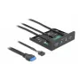 Priekinis skydelis DeLOCK 3,5 colio USB 3.2 Gen 1 2 x USB Type-A HD-Audio
