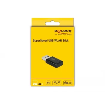 Tinklo adapteris DeLOCK 12550 WLAN USB dviejų juostų Wi-Fi 5