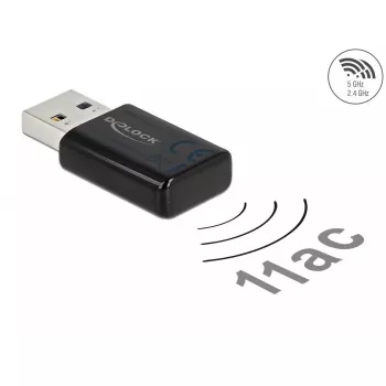 Tinklo adapteris DeLOCK 12550 WLAN USB dviejų juostų Wi-Fi 5