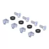 Montavimo komplektas DeLOCK 66236 Universal Rack Mounting Set 2 vnt sidabrinis metalas