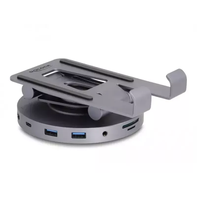 DeLOCK planšetės ir nešiojamojo kompiuterio dokavimo stotelė 4K HDMI USB Hub SD Micro SD PD 3.0