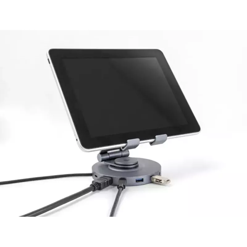 DeLOCK planšetės ir nešiojamojo kompiuterio dokavimo stotelė 4K HDMI USB Hub SD Micro SD PD 3.0