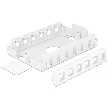 Elektros jungiamoji dėžutė DeLOCK 86172 Nerūdijantis plienas Balta 111,6x171x38 mm
