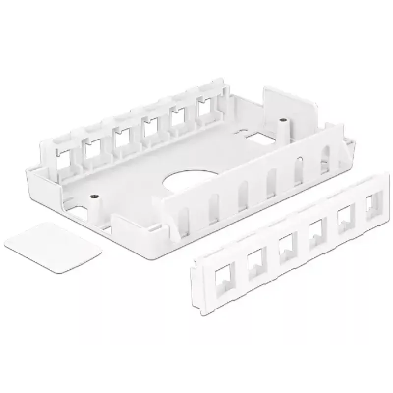 Elektros jungiamoji dėžutė DeLOCK 86172 Nerūdijantis plienas Balta 111,6x171x38 mm