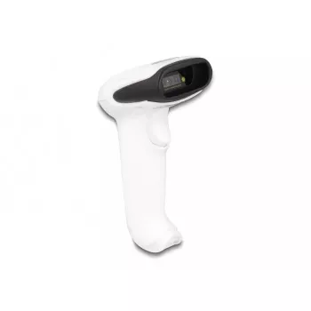 Nešiojamas brūkšninių kodų skaitytuvas DeLOCK 90587 1D 2D belaidis Bluetooth USB baltas