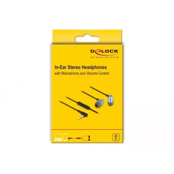 Ausinės DeLOCK 27183 In-Ear 3,5 mm lizdas su mikrofonu ir garsumo valdymu
