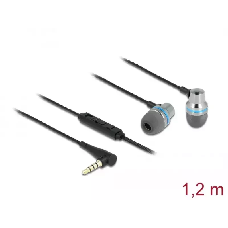 Ausinės DeLOCK 27183 In-Ear 3,5 mm lizdas su mikrofonu ir garsumo valdymu