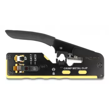Crimping įrankis DELOCK 90583 6P/8P RJ45 RJ11 kištukams Cat.5/6/7 su peiliuku ir nuėmikliu