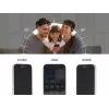 Privatumo grūdinto stiklo ekrano/nugaros apsauga Apple iPhone 16 — DELOCK 81281, atspari smūgiams ir įbrėžimams, juoda/permatoma, 1 vnt.