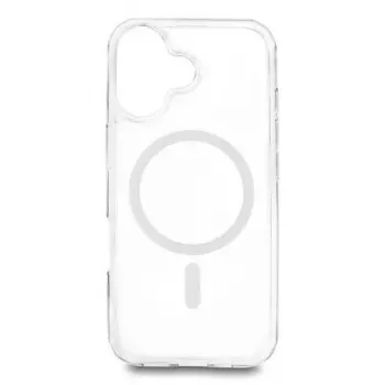 Apsauginis dėklas DELOCK iPhone 17 – permatomas baltas, MagSafe suderinamas, iki 16 cm (6,3 inch) ekranui
