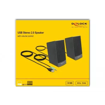 Stereogarsiakalbiai DELOCK 27001, 2.0, USB maitinami