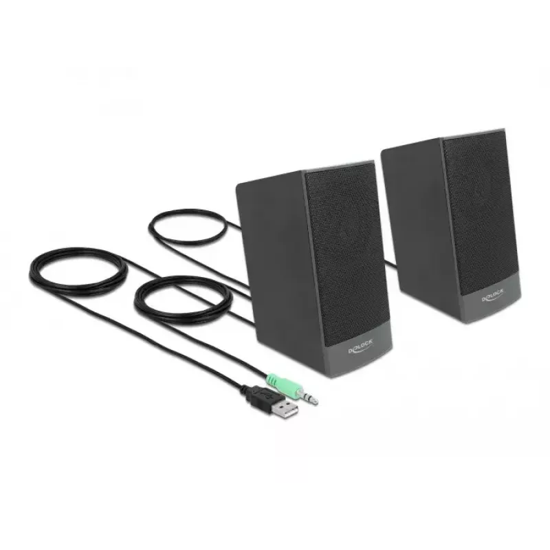Stereogarsiakalbiai DELOCK 27001, 2.0, USB maitinami