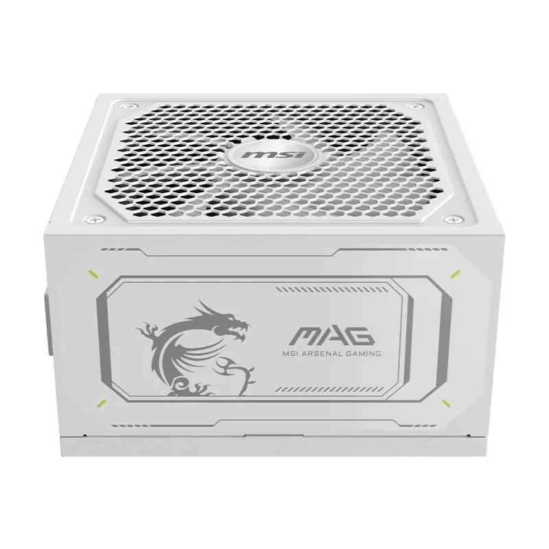 Maitinimo blokas MSI MAG A1000GL PCIE5 WHITE 1000 W ATX 24 kontaktų, 80 PLUS Gold, 135 mm ventiliatorius