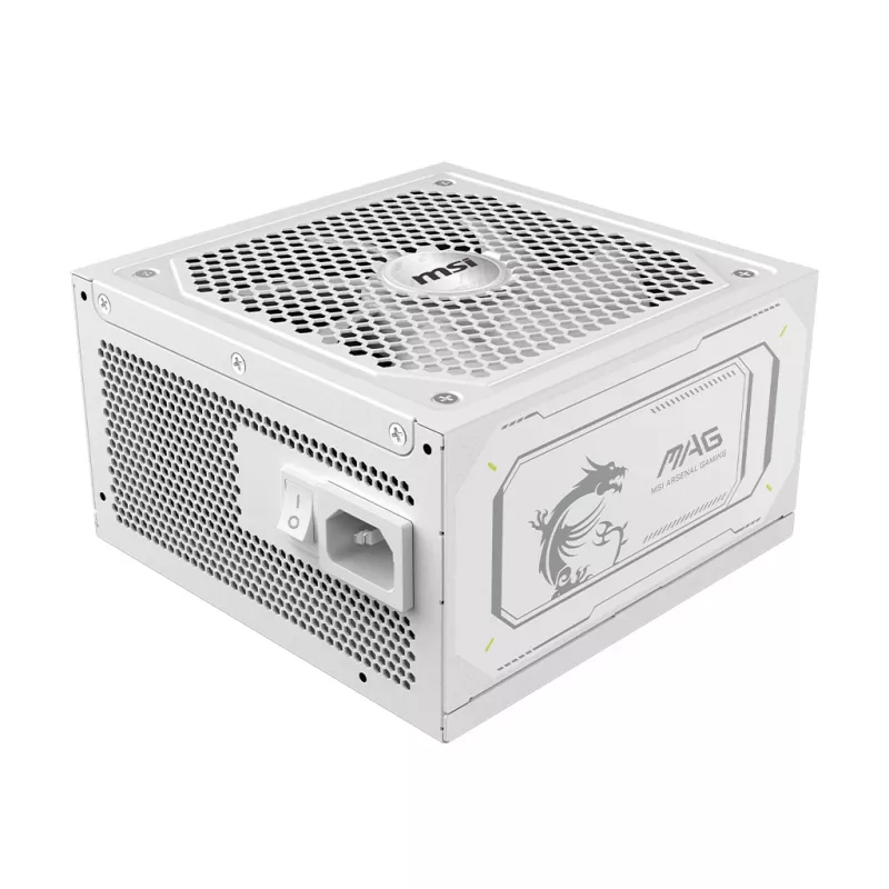 Maitinimo blokas MSI MAG A1000GL PCIE5 WHITE 1000 W ATX 24 kontaktų, 80 PLUS Gold, 135 mm ventiliatorius