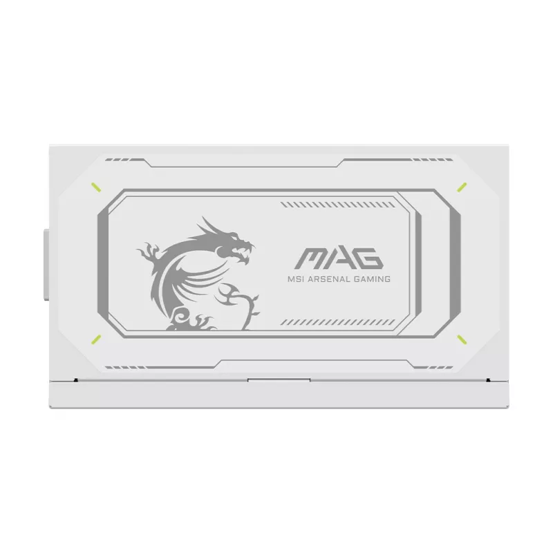 Maitinimo blokas MSI MAG A1000GL PCIE5 WHITE 1000 W ATX 24 kontaktų, 80 PLUS Gold, 135 mm ventiliatorius