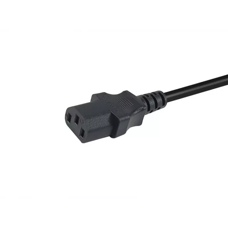 Maitinimo laidas EQUIP 112111 — CEE7/7 į IEC C13, H05VV-F3G, 3 m, 10 A, 250 V, juodas