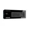 CONCEPTRONIC USB klaviatūra su išmaniąja ID kortelių skaitytuvu KAYNE01IT — pilno dydžio 105 klavišų, itališkas išdėstymas, laidinė, 1,5 m laidas, juoda