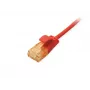 Equip Cat.6A U/UTP plonas jungiamasis kabelis 0,25 m raudonas 10000 Mbit/s