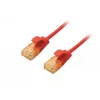 Equip Cat.6A U/UTP plonas jungiamasis kabelis 0,25 m raudonas 10000 Mbit/s