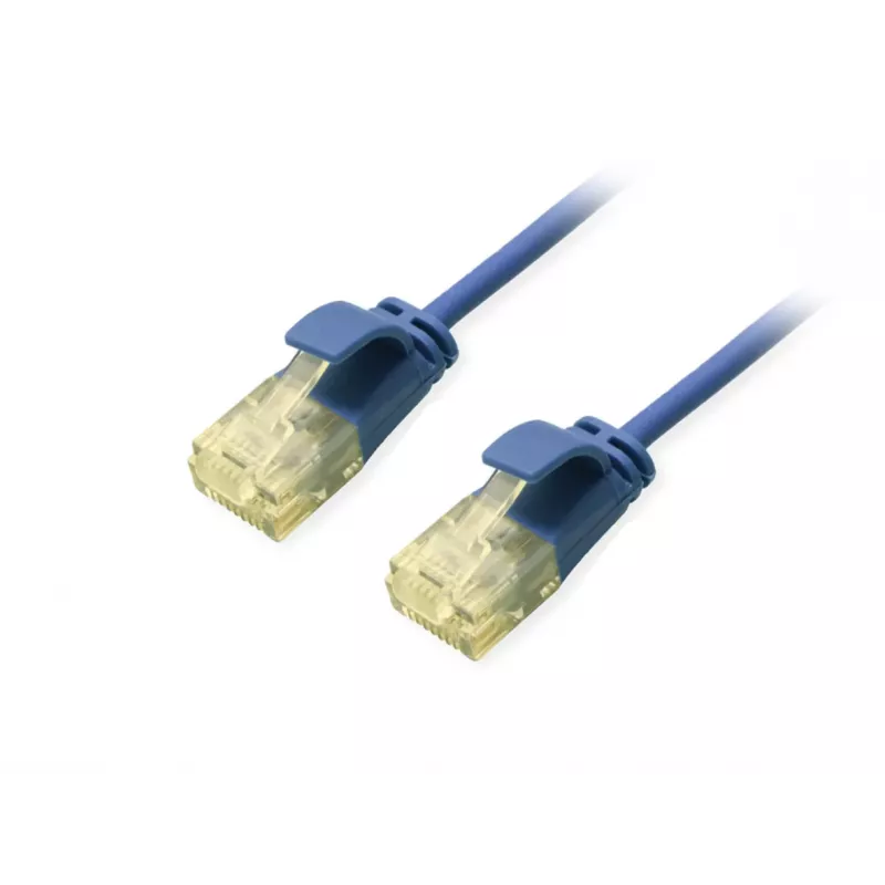 Equip Cat.6A U/UTP plonas jungiamasis kabelis 2,0 m mėlynas 10000 Mbit/s