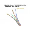 Equip Cat.6A U/UTP Slim Patch Cable 0.25m pilkas 10000 Mbit/s