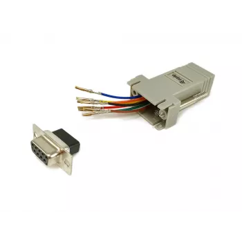 Equip 133388 adapteris DB9 į RJ45, moteriškas, pilkas, 72x33x16 mm