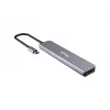 Equip USB-C 6 viename universalus adapteris, HDMI 4K/30Hz, USB-C x 4, USB-A x 1, 5Gbps, 100W USB PD