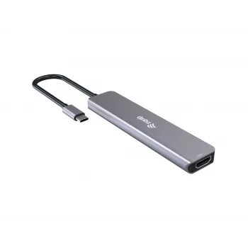 Equip USB-C 6 viename universalus adapteris, HDMI 4K/30Hz, USB-C x 4, USB-A x 1, 5Gbps, 100W USB PD