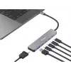 Equip USB-C 6 viename universalus adapteris, HDMI 4K/30Hz, USB-C x 4, USB-A x 1, 5Gbps, 100W USB PD