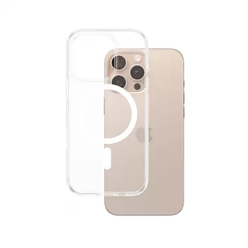 Dėklas PanzerGlass HardCase Skaidrus su Balta MagSafe iPhone 16 Pro Max