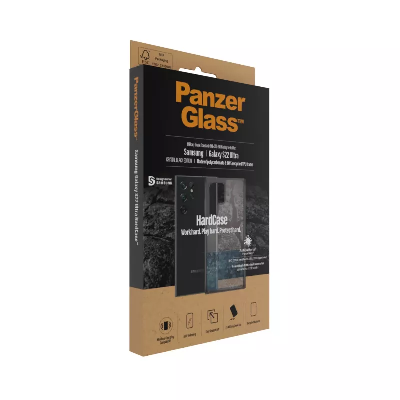 PanzerGlass® HardCase Samsung Galaxy S22 Ultra 5G – Smokey Black