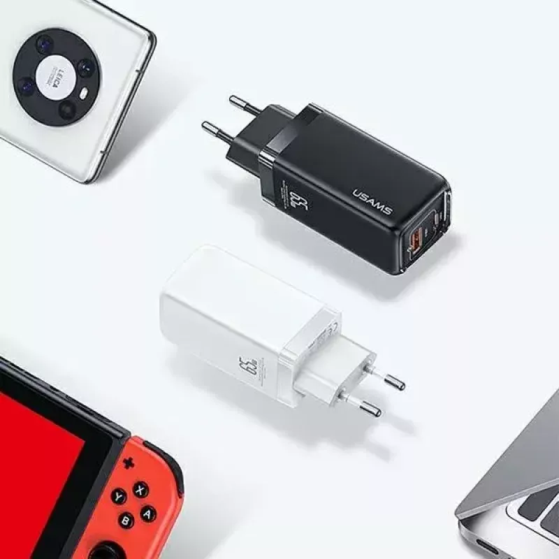 Įkroviklis usams T47 USB / USB‑C 65W PD Greitasis Įkrovimas