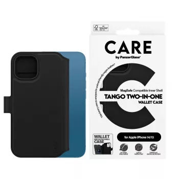 Dėklas PanzerGlass CARE by Feature Case Tango Two-in-One Wallet MagSafe, iPhone 14/13