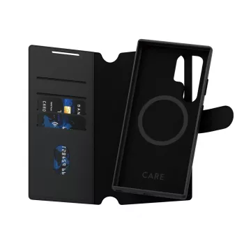 PanzerGlass CARE Feature Case Tango Two-in-One Wallet dėklas Samsung Galaxy S24 Ultra, permatomas