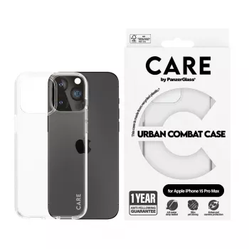 PanzerGlass CARE™ by ® Urban Combat Case Transparent iPhone 15 Pro Max