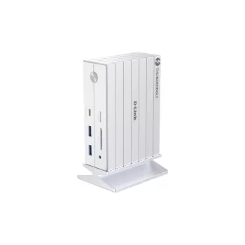 D-Link DUF-E01/E dokų stotelė / prievadų replikatorius Laidinis Thunderbolt 4 Baltas