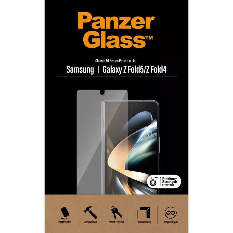 Apsauginis stiklas PanzerGlass Samsung Galaxy Z Fold4 Antibakterinis Atsparus įbrėžimams