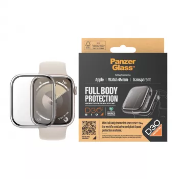 PanzerGlass ® viso korpuso permatoma apsauga su D3O® Apple Watch Series 9 | 45 mm