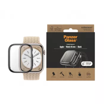PanzerGlass ® Viso korpuso apsauga Apple Watch Series 9 | 8 | 7 | 45 mm | Juoda