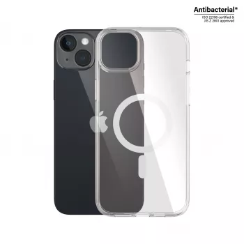 PanzerGlass ® HardCase Skaidrus su Balta MagSafe iPhone 14 Plus