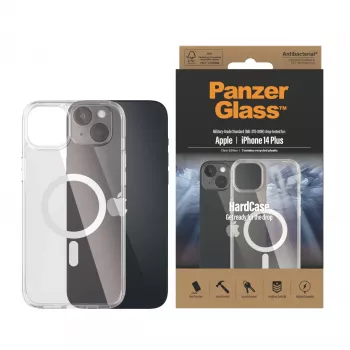 PanzerGlass ® HardCase Skaidrus su Balta MagSafe iPhone 14 Plus
