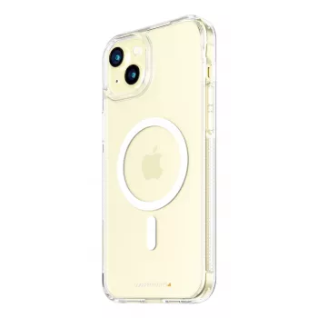 Apsauginis dėklas PanzerGlass HardCase MagSafe iPhone 15 Plus – permatomas, iš perdirbto plastiko, 6,69 colio ekranui