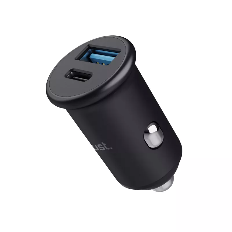 Automobilinis įkroviklis TRUST Maxo Universal Black Fast Charging 38W 12-24V